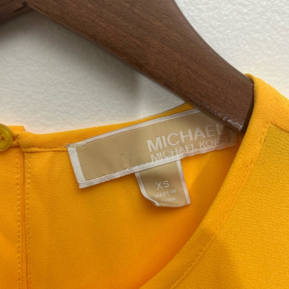Michael Kors Vibrant Yellow Top